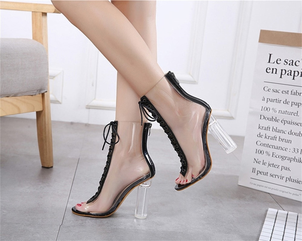 23 Fantastic High Heel Vase 2024 free download high heel vase of women gladiator sandals pvc clear high heel shoes sexy lace up inside 18 1 11 1