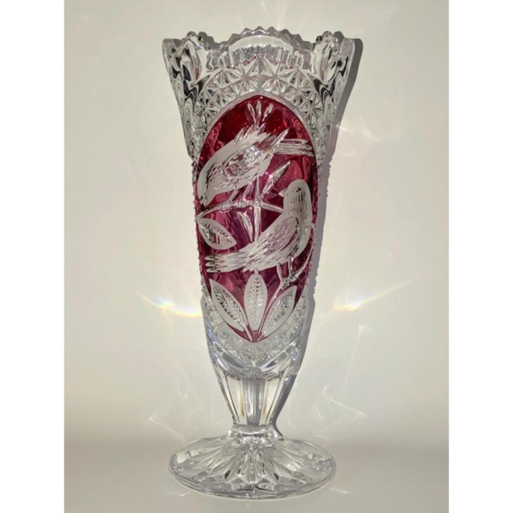 30 Recommended Hofbauer Red Bird Crystal Vase 2024 free download hofbauer red bird crystal vase of beautiful hofbauer german ruby red crystal birds vase for h21032 l146657835