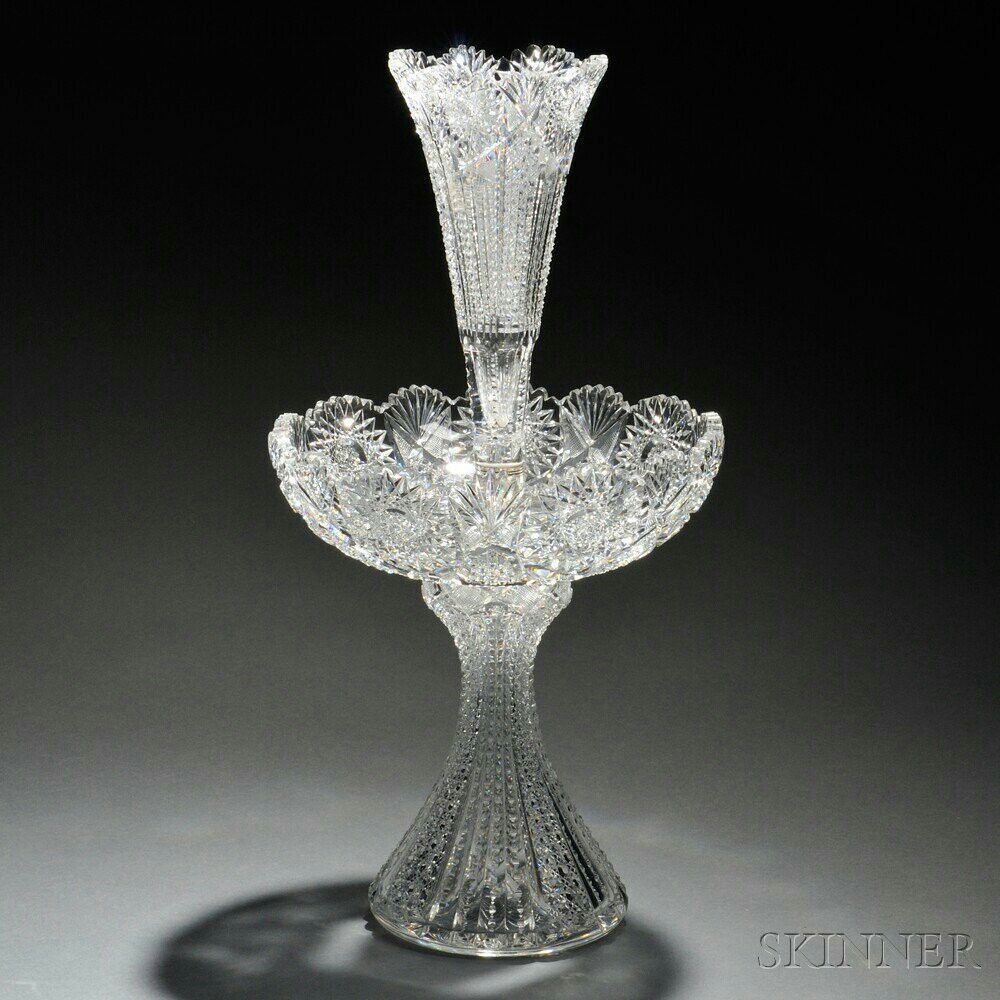 30 Recommended Hofbauer Red Bird Crystal Vase 2024 free download hofbauer red bird crystal vase of colorless cut glass epergne late 19th early 20th century inside colorless cut glass epergne late 19th early 20th century attributed to pairpoint