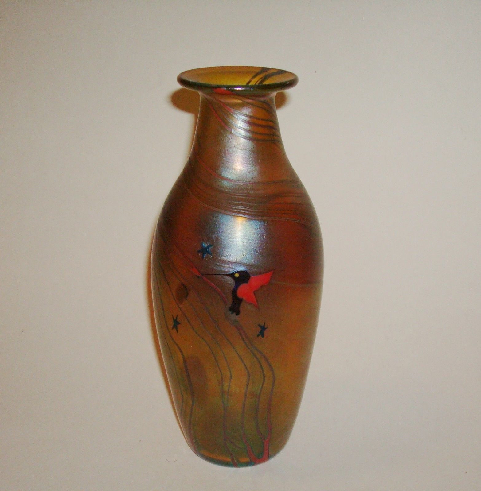 21 Wonderful Hummingbird Vase 2024 free download hummingbird vase of 1977 lundberg studios hummingbirds blown glass vase blown glass pertaining to 1977 lundberg studios hummingbirds blown glass vase