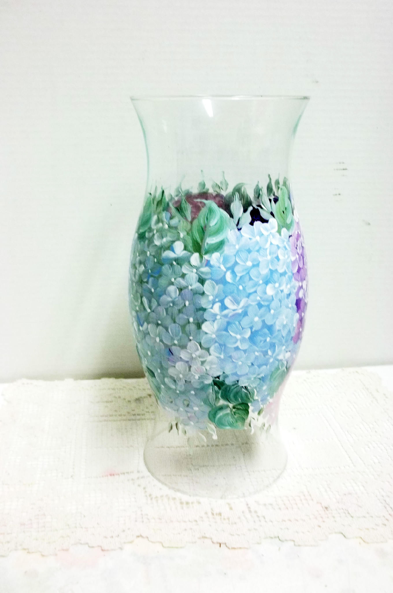 24 Cute Hydrangea In Vase with Acrylic Water 2024 free download hydrangea in vase with acrylic water of hurricane globe glass candle holder hand painted hydrangea etsy with dc29fc294c28ezoom