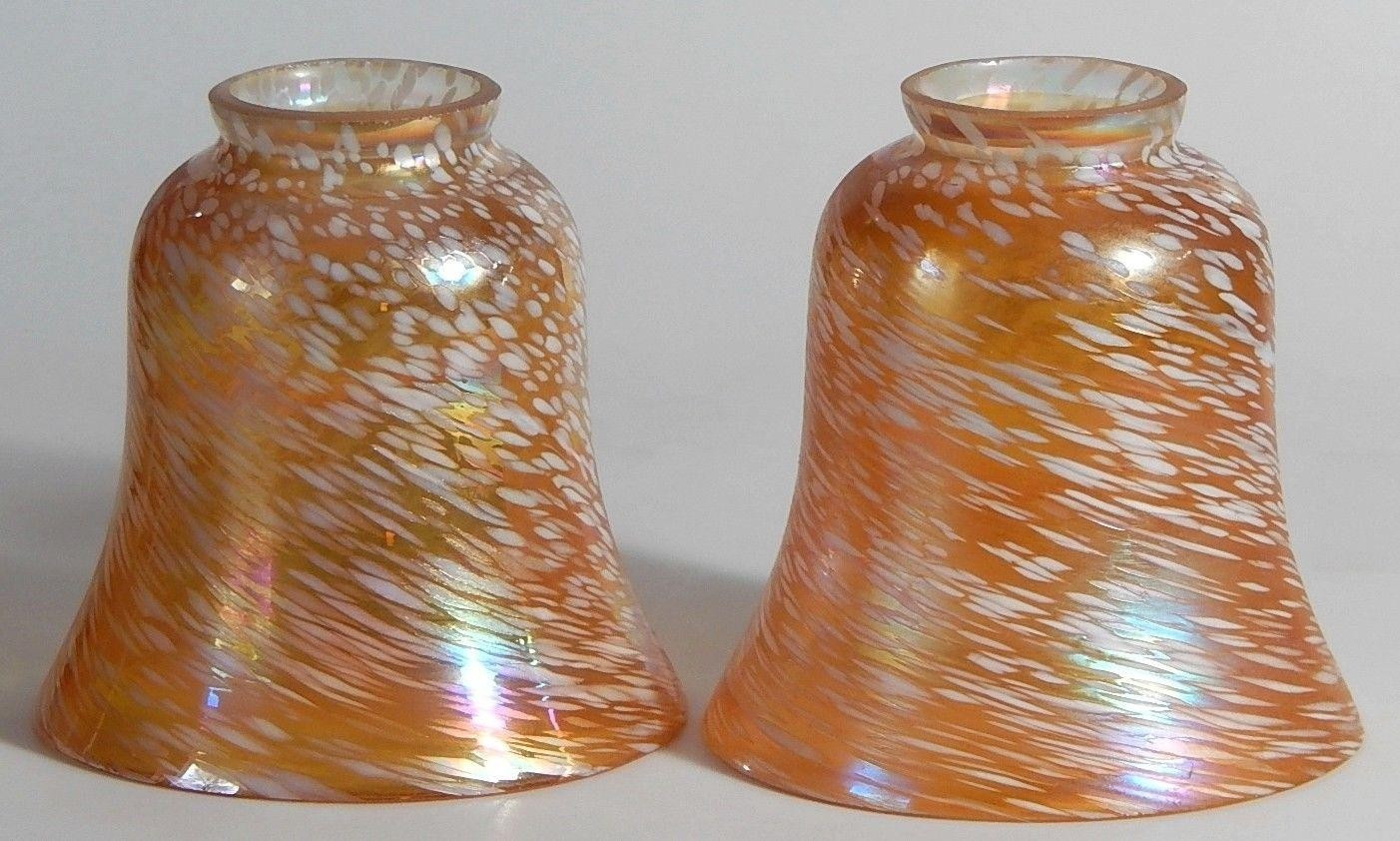 17 attractive Iridescent Art Glass Vase 2024 free download iridescent art glass vase of 2 vintage iridescent art glass lamp shades cased amber white in previous