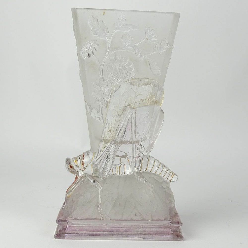 10 Stylish Iridescent Glass Vase 2024 free download iridescent glass vase of baccarat grasshopper vase frosted and clear glass vase with red with regard to baccarat grasshopper vase frosted and clear glass vase with red enamel and gilt accent