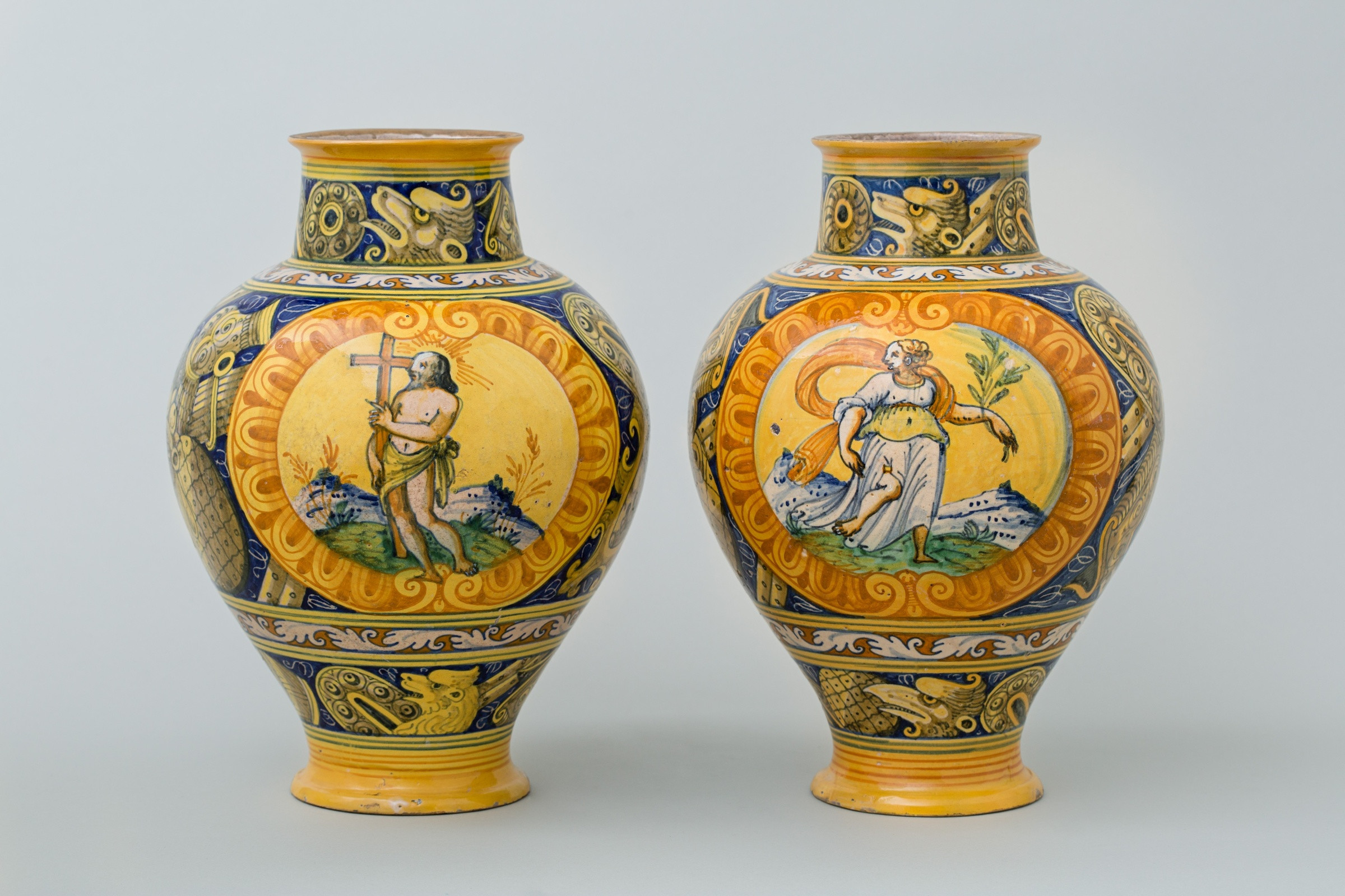 29 Perfect Italian Ceramic Vase 2024 free download italian ceramic vase of a magnificent pair of italian palermo maiolica pharmacy jars circa for a magnificent pair of italian palermo maiolica pharmacy jars