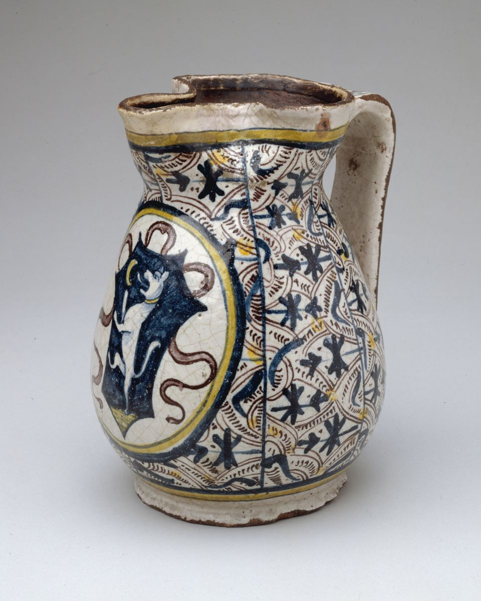 26 Spectacular Italian Pottery Vase 2024 free download italian pottery vase of armorial jug boccale italian florence or vicinity the met in armorial jug boccale maiolica tin glazed earthenware italian