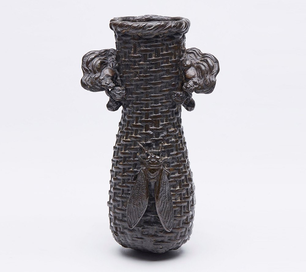 22 Unique Japanese Bronze Ikebana Vase 2024 free download japanese bronze ikebana vase of antique japanese meiji bronze basket weave wall vase 19th c ebay regarding antique japanese meiji bronze basket weave wall vase 19th c