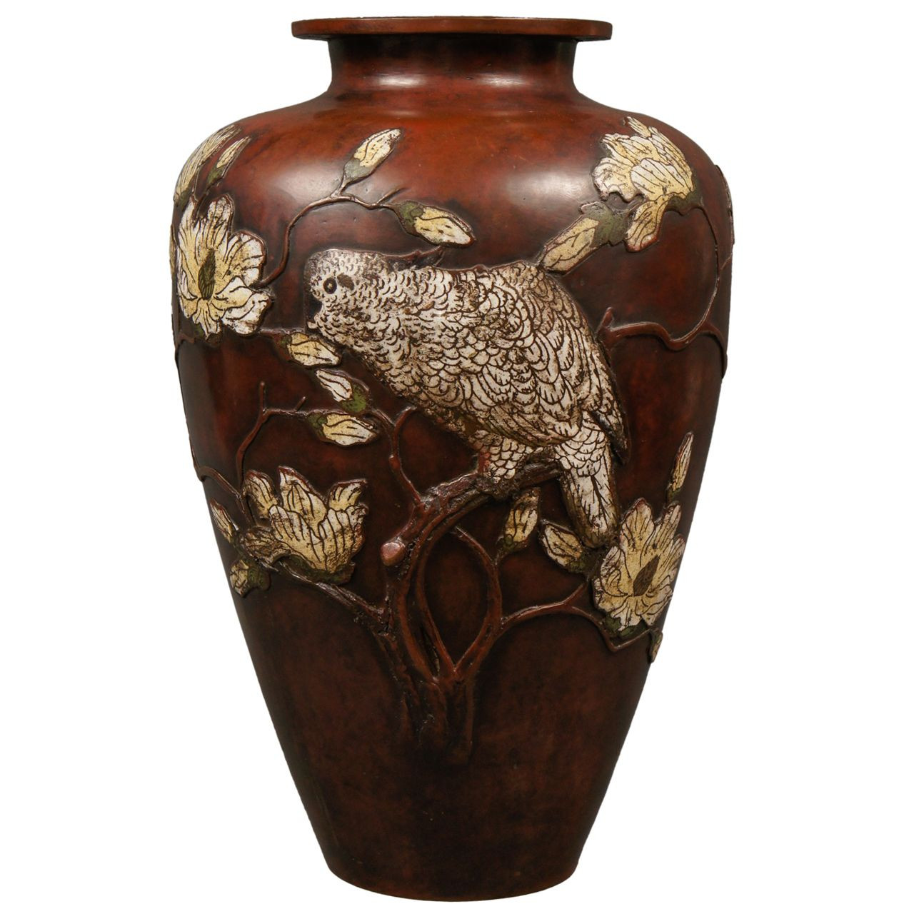 30 Stunning Japanese Vases for Sale 2024 free download japanese vases for sale of antique japanese bronze vase with parrot japanese metalwork pertaining to 1stdibs com japanese bronze vase