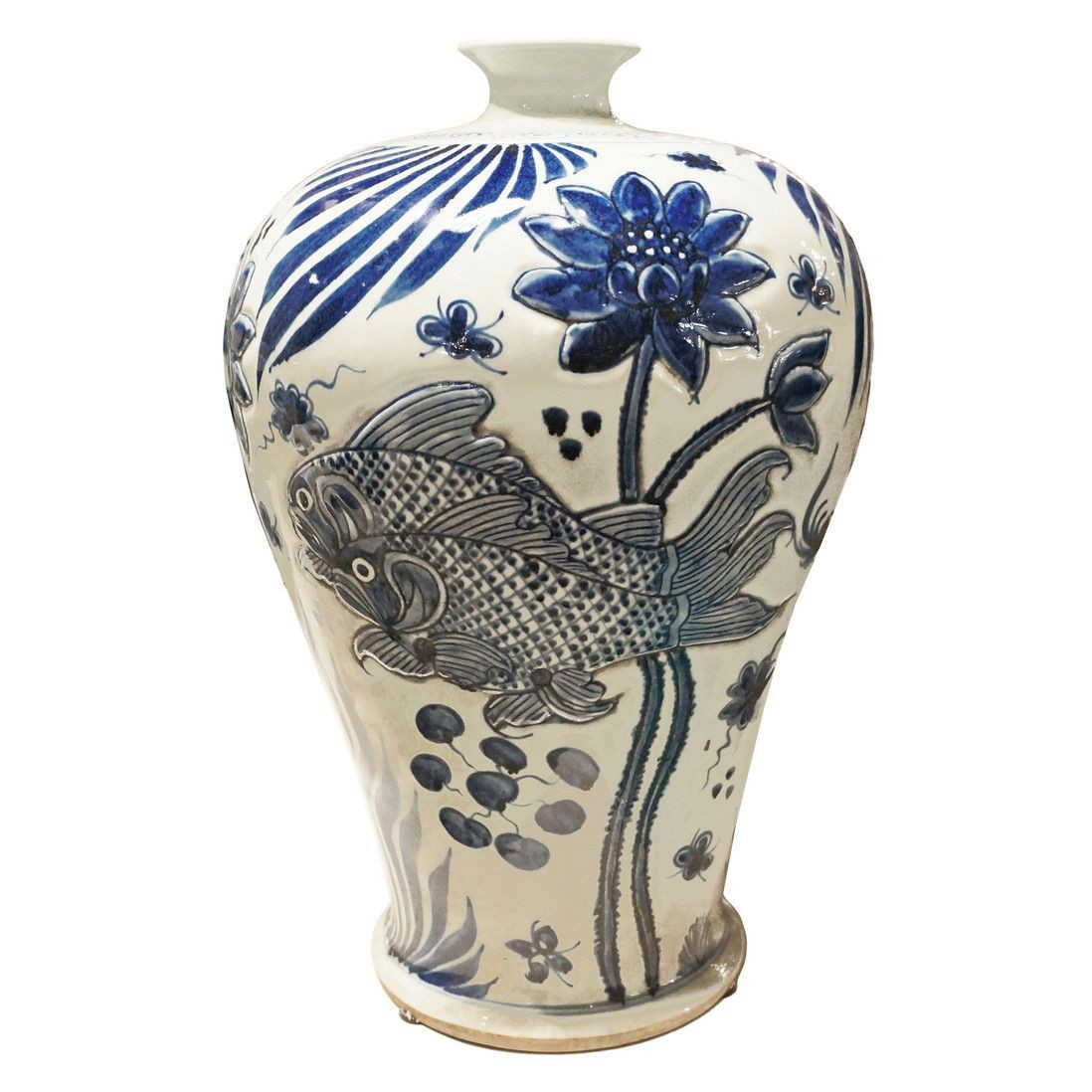 26 Popular Koi Fish Vase 2024 free download koi fish vase of carved fish chinoiserie plum vase blue white products throughout carved fish chinoiserie plum vase blue white