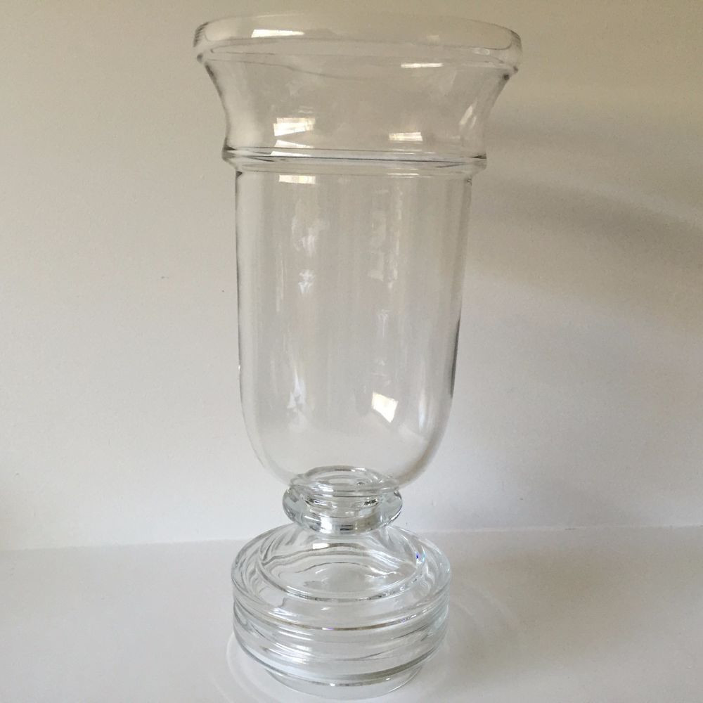 14 Wonderful Large Clear Hurricane Vase 2024 free download large clear hurricane vase of pottery barn 17 tall clear glass footed decorative vase glass regarding it is a lovely piece use it for flowers a container for sand and