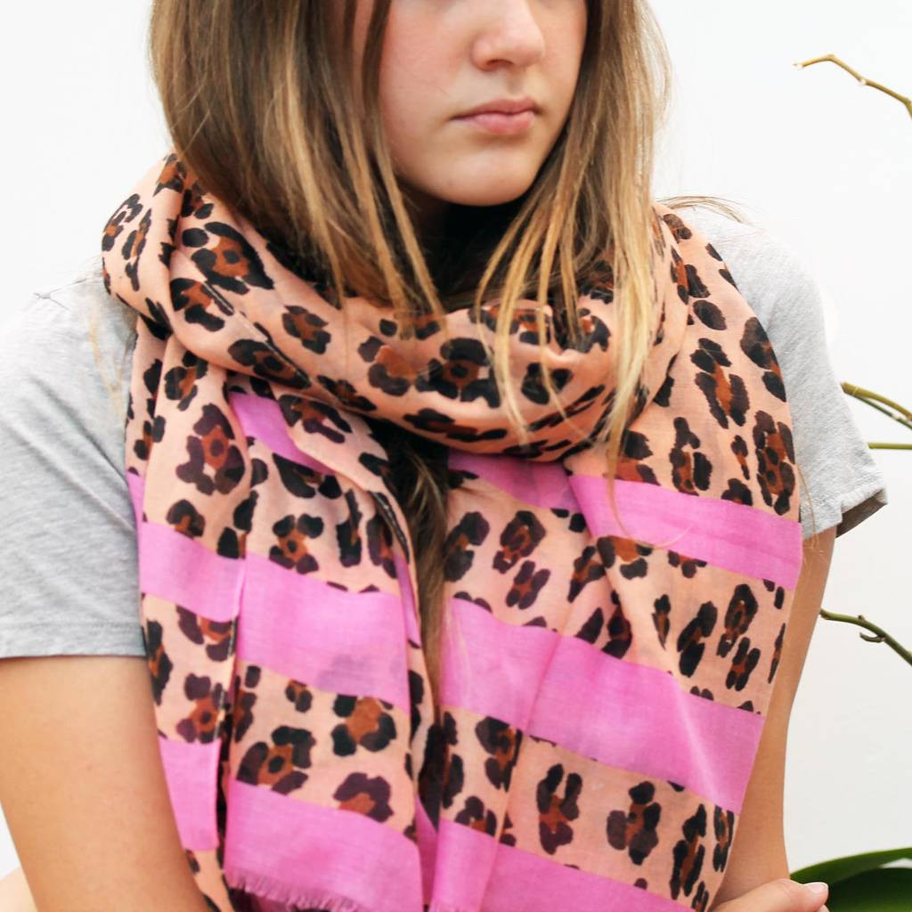 26 Unique Leopard Print Vase 2024 free download leopard print vase of personalised leopard print scarf with pink stripes by hearth within personalised leopard print scarf with pink stripes