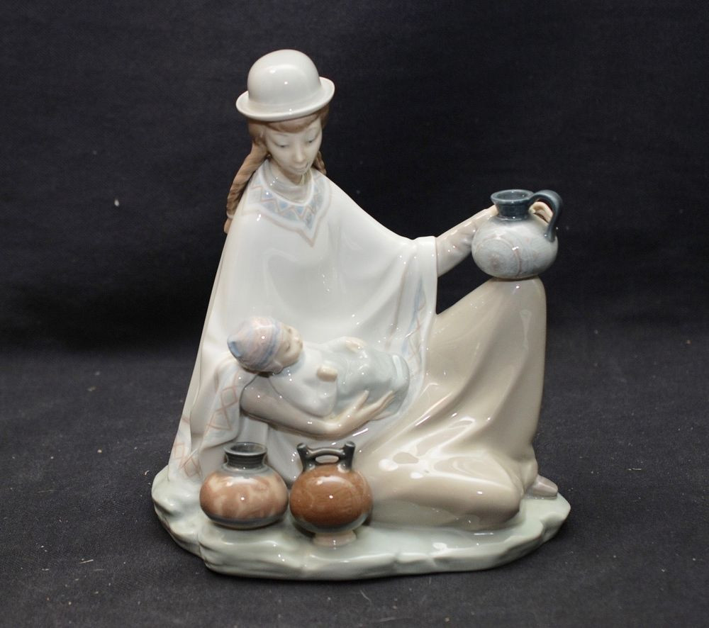 11 Trendy Lladro Bird Scene Vase 2024 free download lladro bird scene vase of vintage lladro peruvian girl with baby 4822 mint lladros royal for vintage lladro peruvian girl with baby 4822 mint