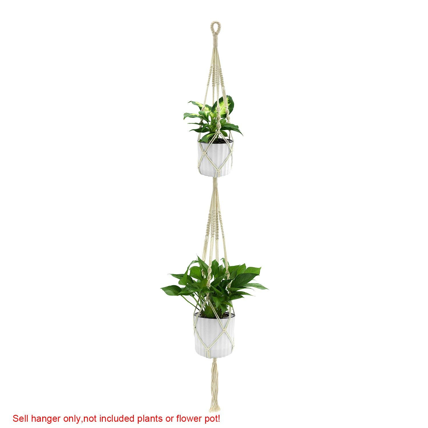 22 Fabulous Macrame Hanging Flower Vase 2024 free download macrame hanging flower vase of amazon com wituse double macrame plant hanger hanging planter inside amazon com wituse double macrame plant hanger hanging planter plant hanger flower pot plan