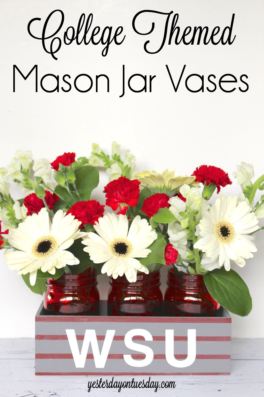 27 Awesome Mason Jar Picture Frame Vase 2024 free download mason jar picture frame vase of great ideas for the grad with regard to college themed mason jar vases