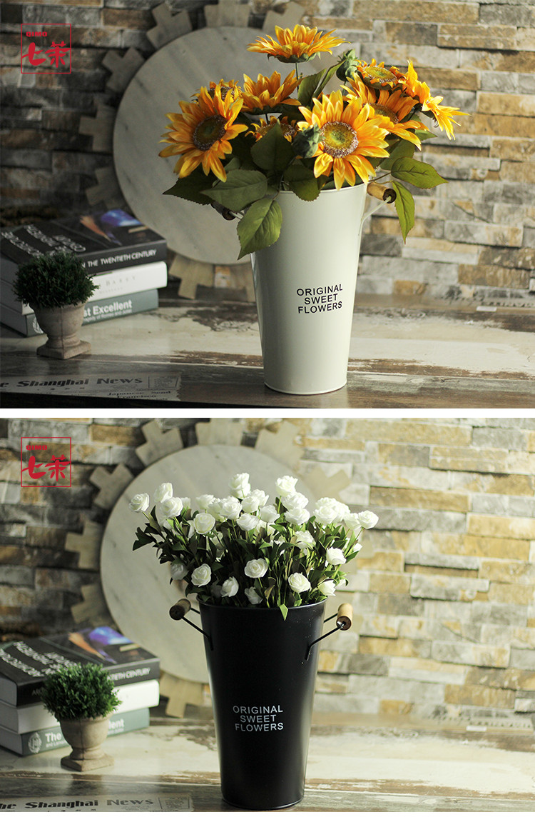 28 Nice Metal Bucket Flower Vase 2024 free download metal bucket flower vase of pastoral retro metal vase wrought iron flowers bucket florist for attention please