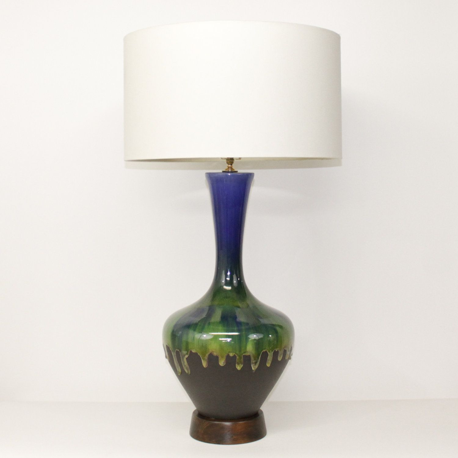 29 Recommended Mid Century Ceramic Vase Teal Table Lamp 2024 free download mid century ceramic vase teal table lamp of pair mid century modern pottery lamps blue green lava glaze xl within pair mid century modern pottery lamps blue green lava glaze xl size