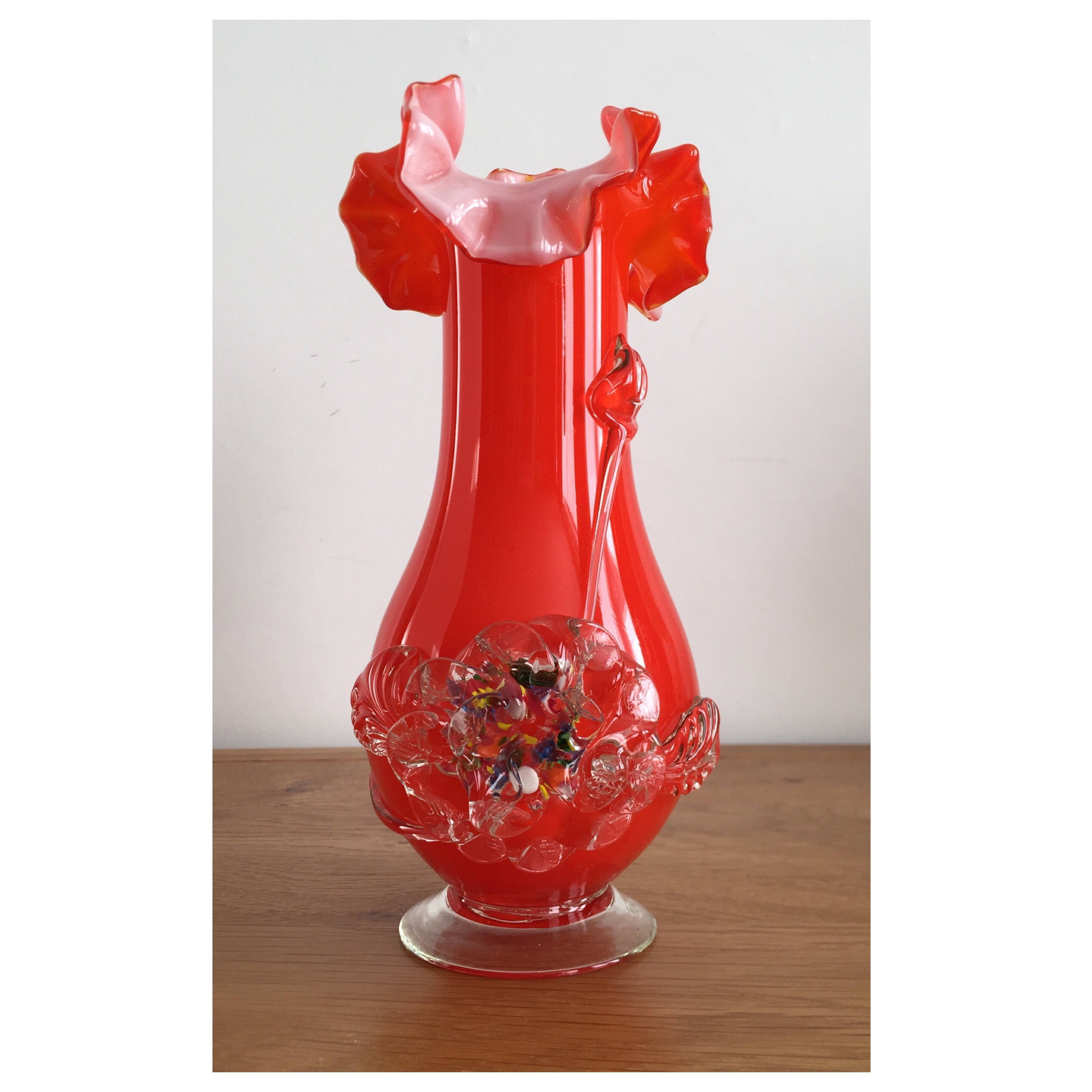 19 Stunning Murano Blown Glass Vase 2024 free download murano blown glass vase of 7 3 4 1970s orange murano glass flower vase with dc29fc294c28ezoom