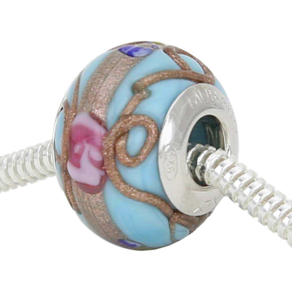 17 Famous Murano Glass Handbag Vase 2024 free download murano glass handbag vase of glassofvenice murano glass sterling silver fiorato aqua charm bead pertaining to murano glass sterling silver fiorato aqua charm bead