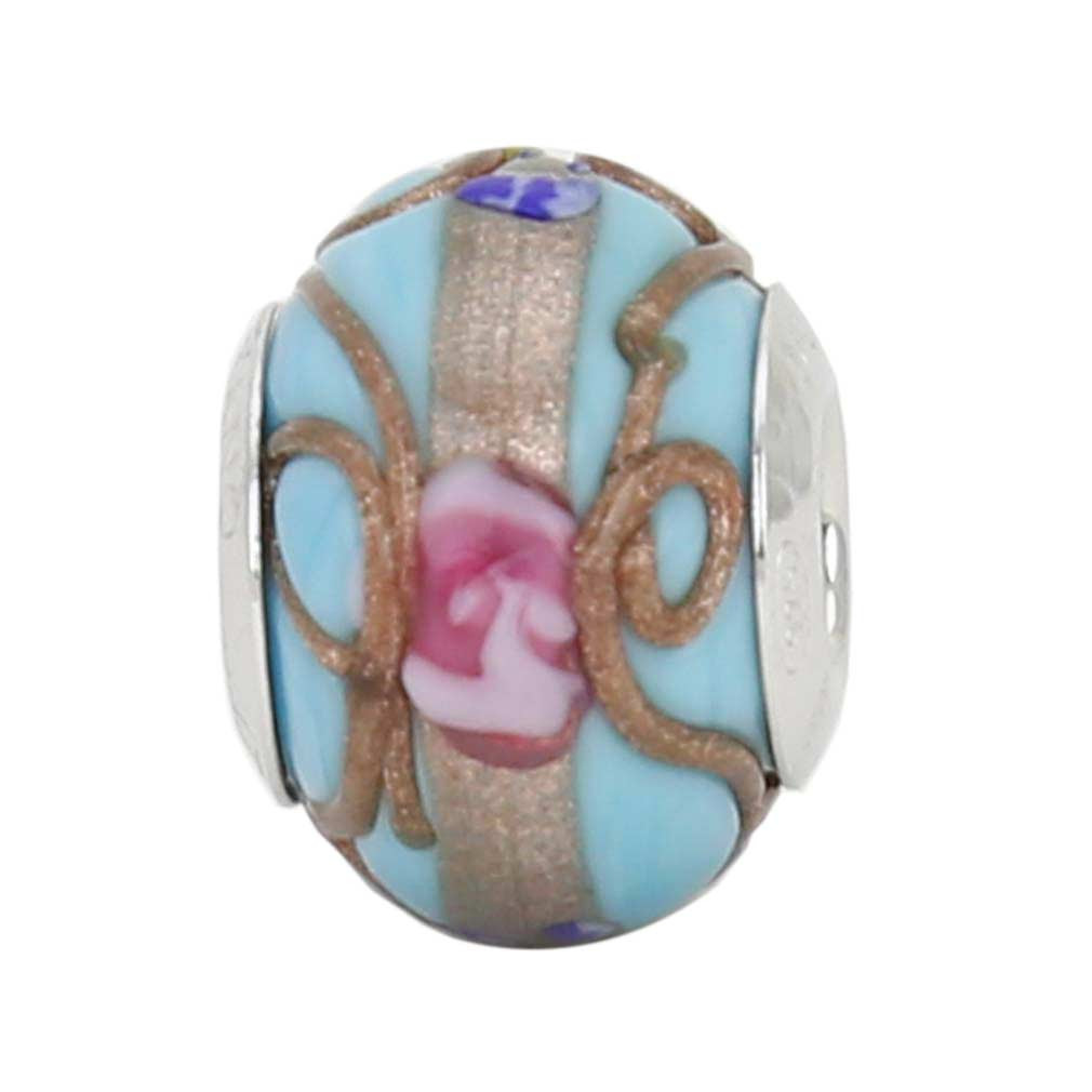 17 Famous Murano Glass Handbag Vase 2024 free download murano glass handbag vase of glassofvenice murano glass sterling silver fiorato aqua charm bead throughout murano glass sterling silver fiorato aqua charm bead