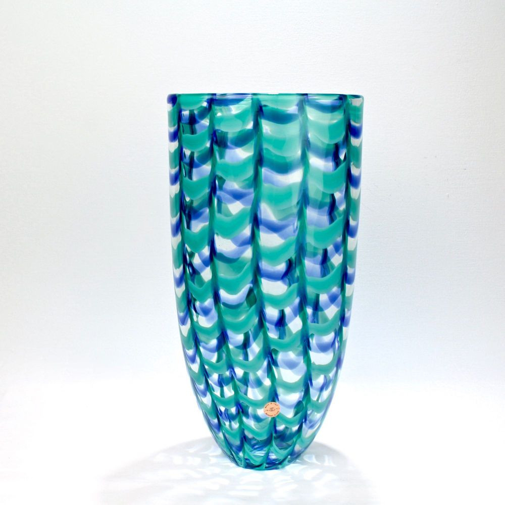 11 Amazing Murano Glass Tall Vase 2024 free download murano glass tall vase of large seguso viro murano glass limited edit blue green grate in large seguso viro murano glass limited edit blue green grate arrow vase gl glass crystal pinterest m