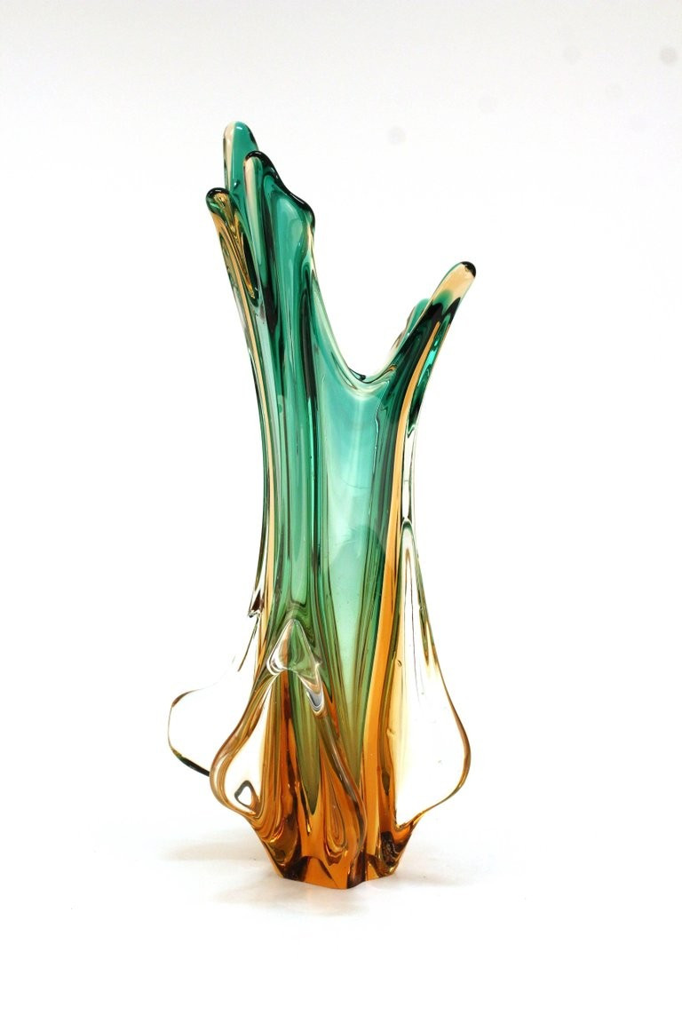 27 Unique Murano Tulip Vase 2024 free download murano tulip vase of splash vase in teal clear and orange murano glass nyshowplace pertaining to splash vase in teal clear and orange murano glass 3 4