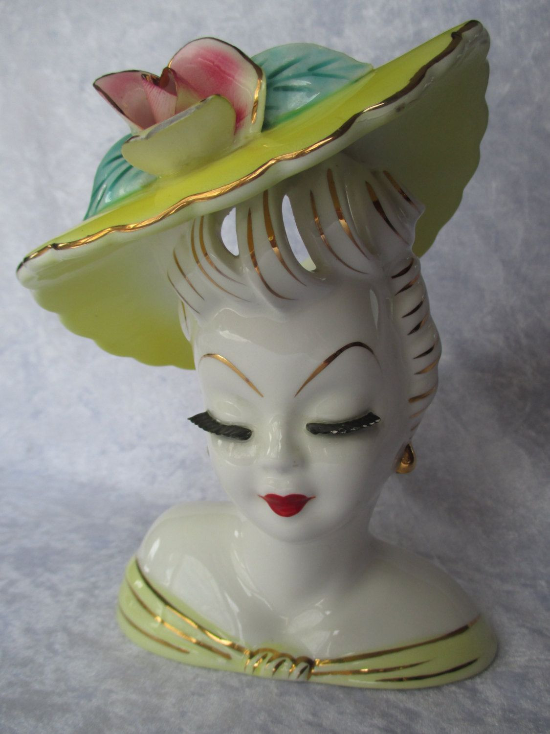 26 Ideal Napco Head Vase 2024 free download napco head vase of parma of japan parma of japan head vase lady grn dress tied throughout 1950s glamour girl lefton lady head vase porcelain with gold outline yellow dress and hat with rose 