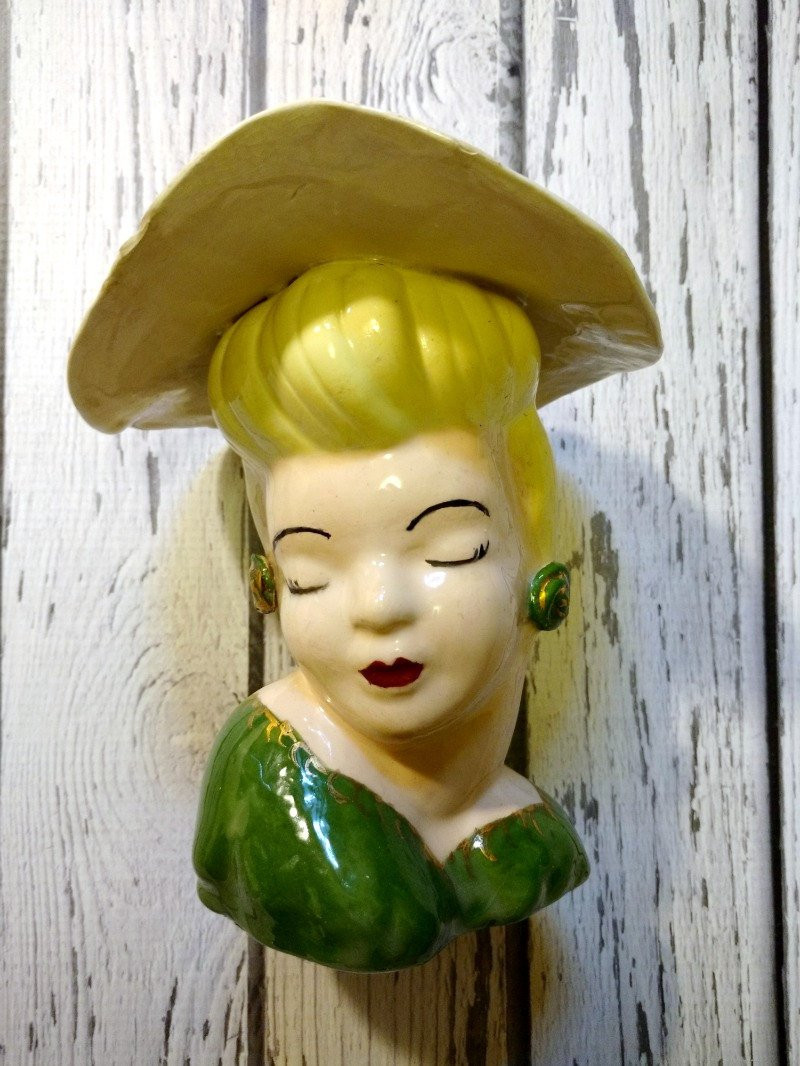 26 Ideal Napco Head Vase 2024 free download napco head vase of vintage lady head vase ceramic lady head planter green etsy pertaining to image 3 image 4