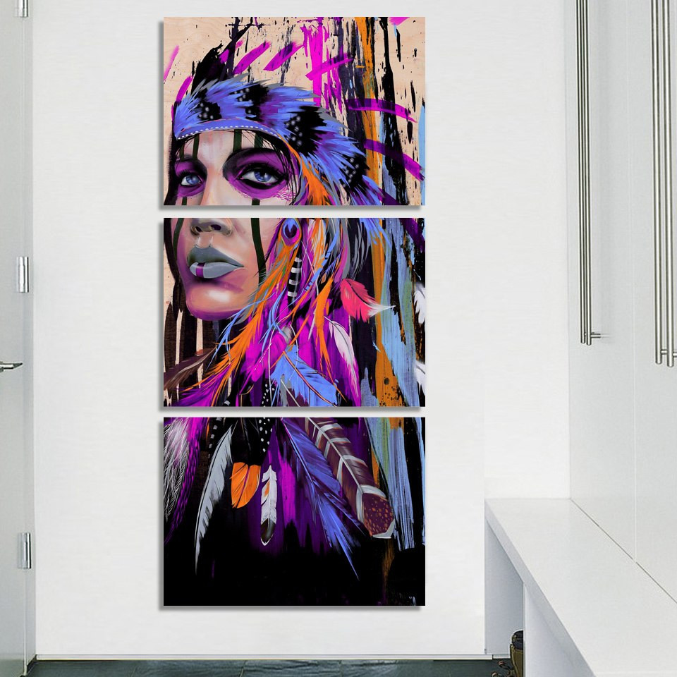 19 Famous Native American Indian Vases 2024 free download native american indian vases of painted 3 piece canvas art native american indian art painting pertaining to painted 3 piece canvas art native american indian art painting feathered wall art