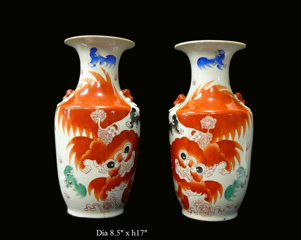 24 Recommended oriental Vases for Sale 2024 free download oriental vases for sale of pair chinese white porcelain orange foo dog vase cs713 5 pinterest with regard to pair chinese white porcelain orange foo dog vase cs713 5 650 522 9888 goldenlotus