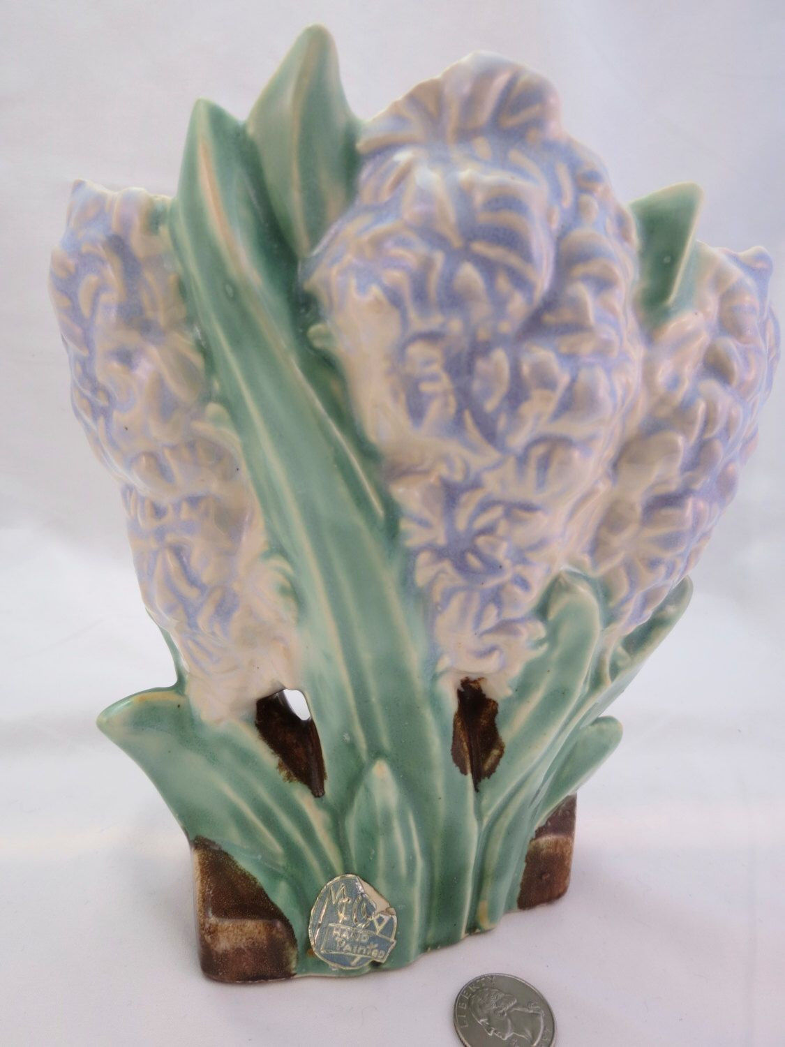 21 Nice Pinecone Vase 2024 free download pinecone vase of vintage mccoy blue hyacinth vase c 1950 by mccoypotterylovers on for pottery