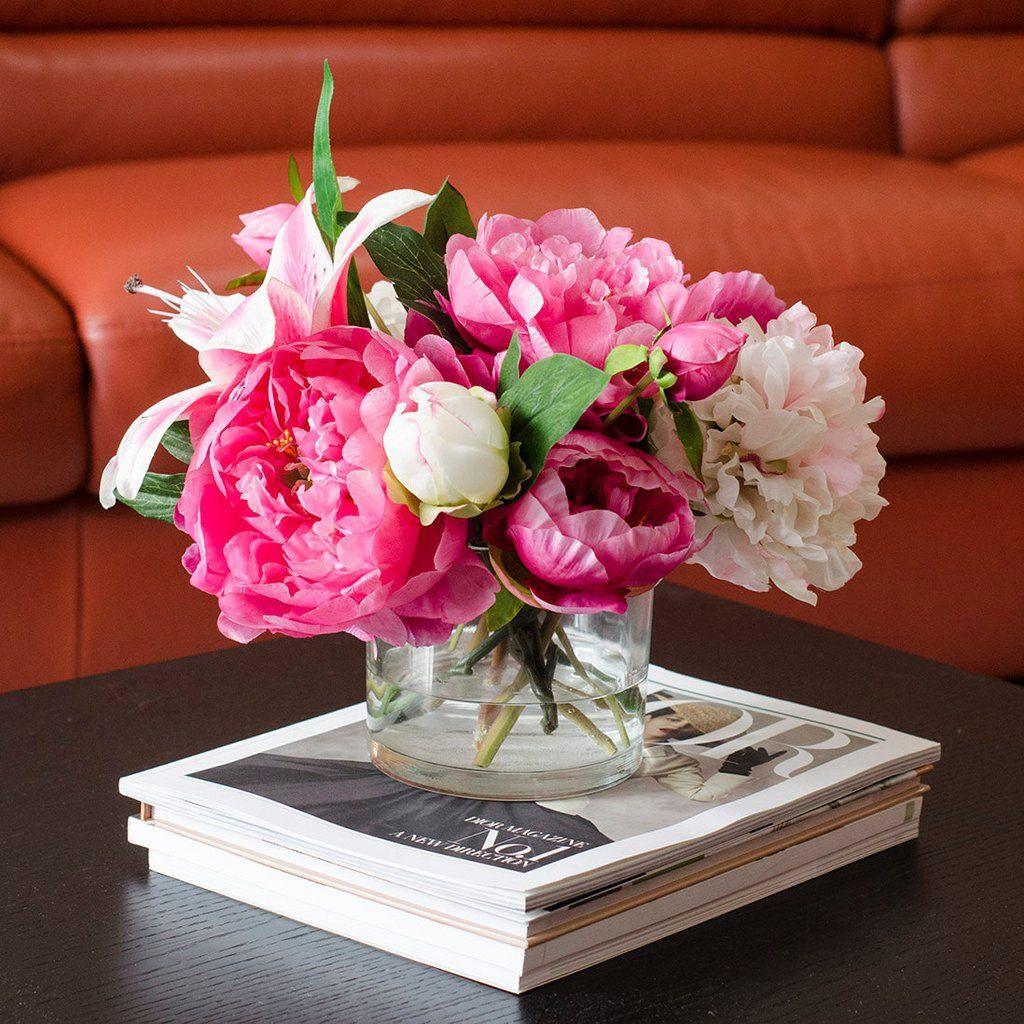 10 Wonderful Pink Peonies In Glass Vase 2024 free download pink peonies in glass vase of silk pink peonies casablanca lily fuchsia arrangement casablanca regarding silk pink peonies casablanca lily fuchsia arrangement