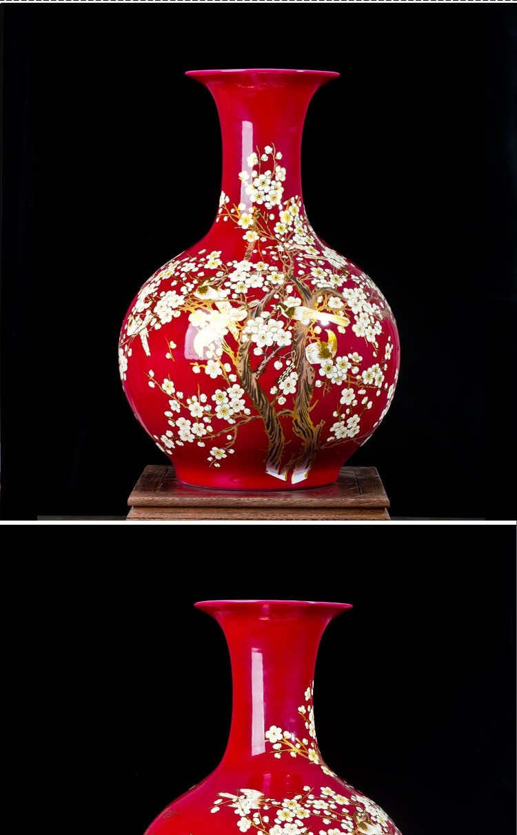 24 Ideal Plum Vases and Bowls 2024 free download plum vases and bowls of jingdezhen chinese red ground large sized ceramic vase the magpies intended for 12 13 15 16