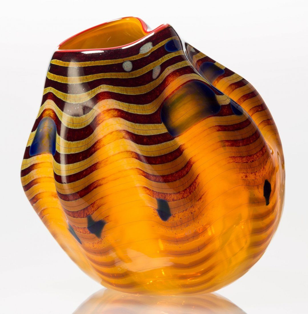 14 Great Red Mosaic Glass Vase 2024 free download red mosaic glass vase of dale chihuly american b 1941 cinnamon macchia basket with red with 1941 cinnamon macchia basket with red lip wrap blown glass