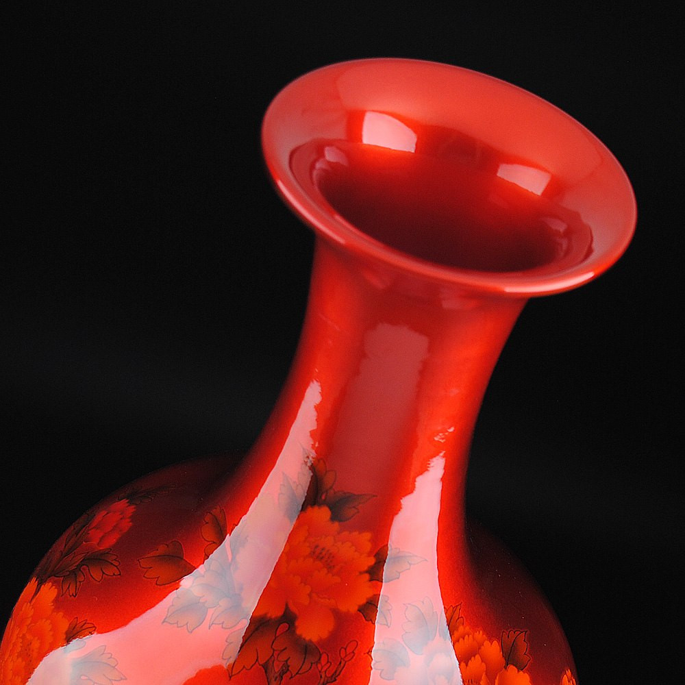 10 Cute Red Pottery Vase 2024 free download red pottery vase of chinese style crystal glaze ceramic red peony vase porcelain vases throughout chinese style crystal glaze ceramic red peony vase porcelain vases for artificial flower dec