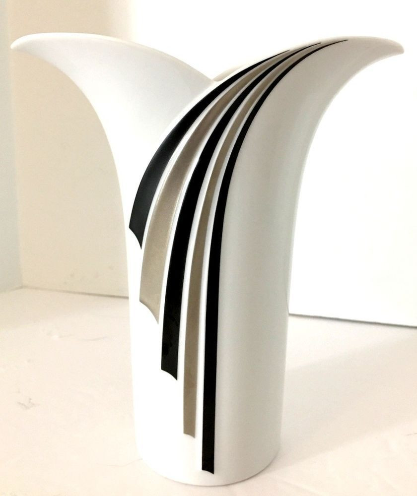 11 Fashionable Rosenthal Studio Line Germany Vase 2024 free download rosenthal studio line germany vase of mid mod thomas rosenthal germany white porcelain vase 7 black gold within mid mod thomas rosenthal germany white porcelain vase 7 black gold accents euc