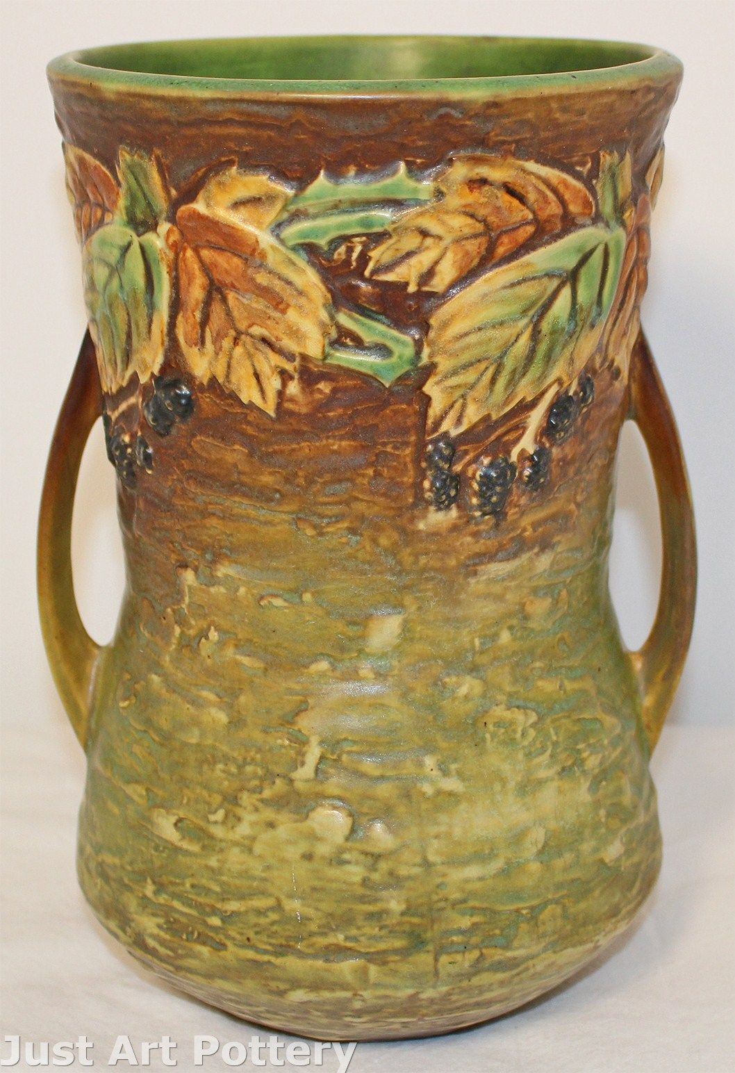 12 Stylish Roseville Antique Vases 2024 free download roseville antique vases of roseville pottery blackberry basket 334 6 from just art po with penchant for pottery ac297 roseville pottery blackberry vase 577 10 from just art pottery