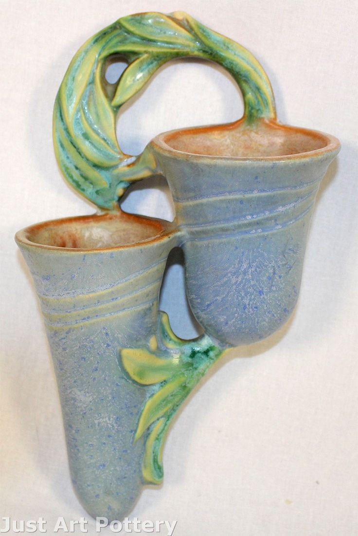 29 attractive Roseville Pottery Dogwood Vase 2024 free download roseville pottery dogwood vase of 254 best roseville pottery images on pinterest antique pottery intended for roseville pottery velmoss ii blue double wall pocket 1274 from just art pottery