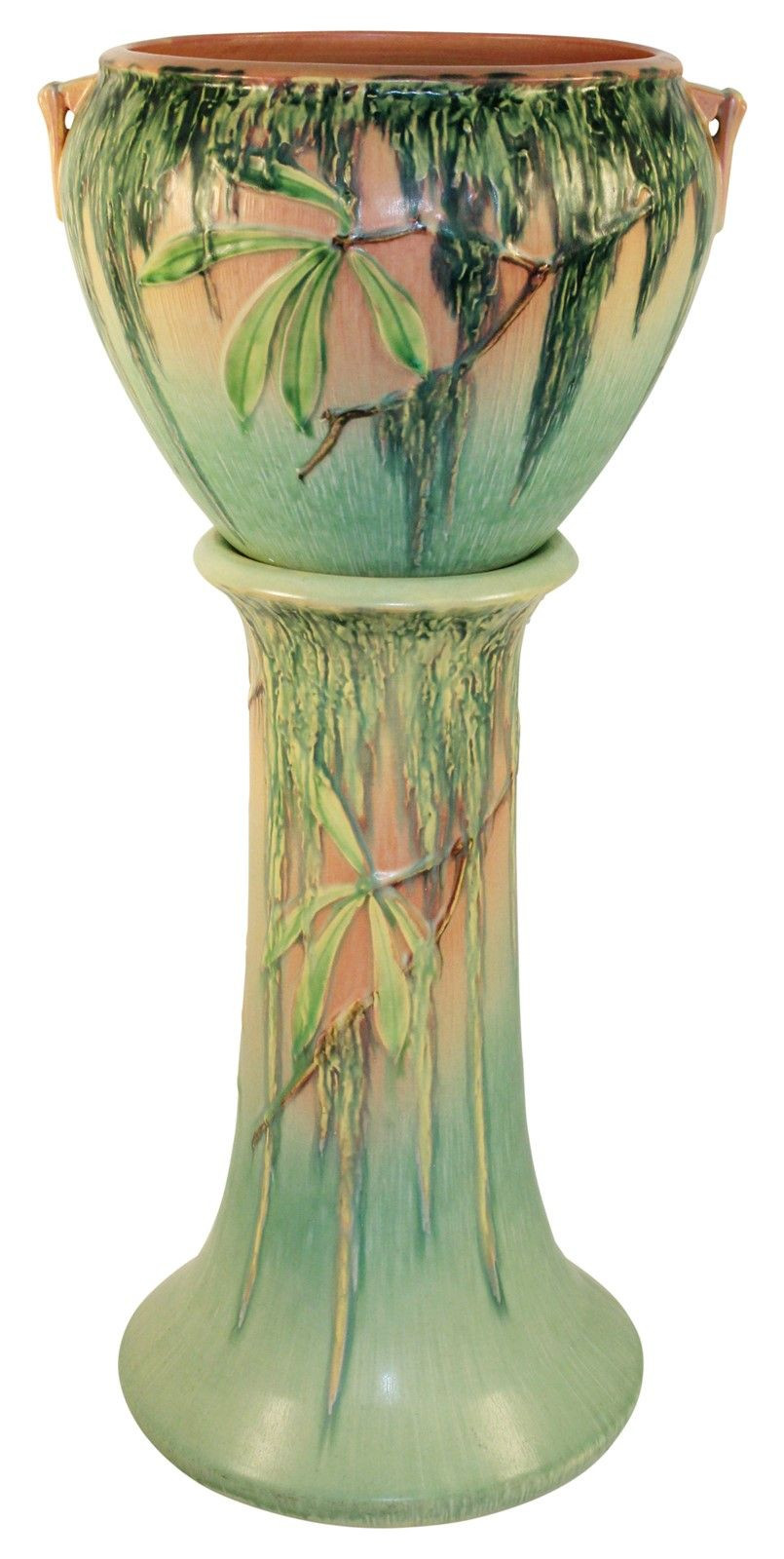 29 attractive Roseville Pottery Dogwood Vase 2024 free download roseville pottery dogwood vase of roseville pottery moss pink jardiniere and pedestal 635 8 with regard to roseville pottery moss pink jardiniere and pedestal 635 8