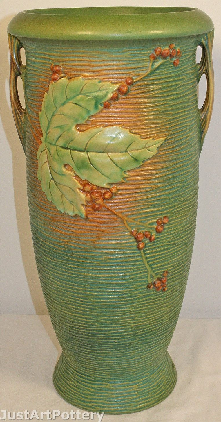 24 Wonderful Roseville Pottery Green Vase 2024 free download roseville pottery green vase of roseville pottery bushberry green umbrella stand 779 20 from just intended for roseville pottery bushberry green umbrella stand 779 20 from just art pottery