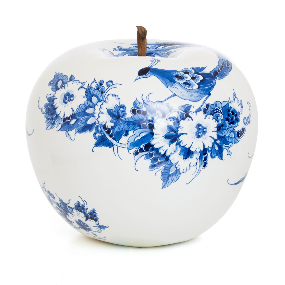 royal delft tulip vase of peacock hand painted apple by sabine struycken for royal delft for intended for peacock hand painted apple by sabine struycken for royal delft