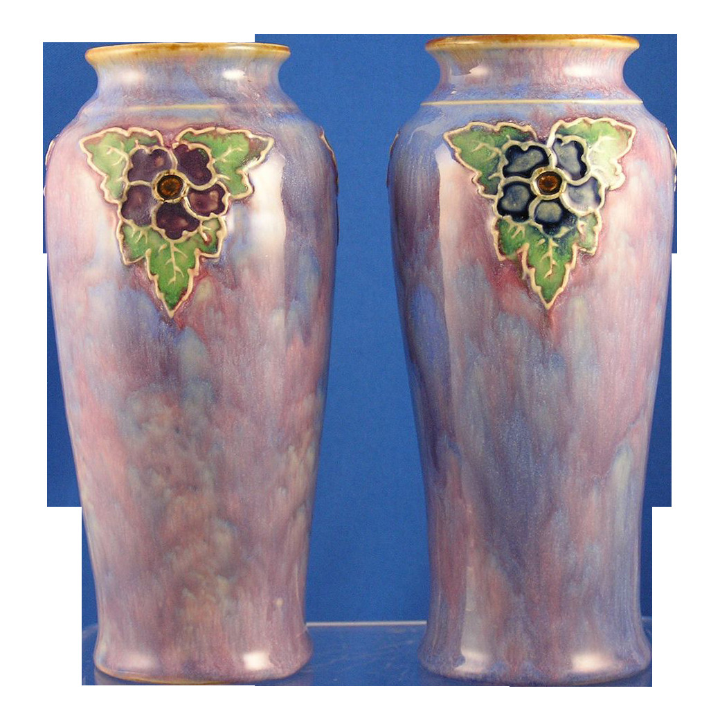 21 Elegant Royal Doulton Vases 1900 2024 free download royal doulton vases 1900 of royal doulton arts crafts fruit motif vase signed by ma throughout royal doulton arts crafts floral motif vase pair signed william rowe