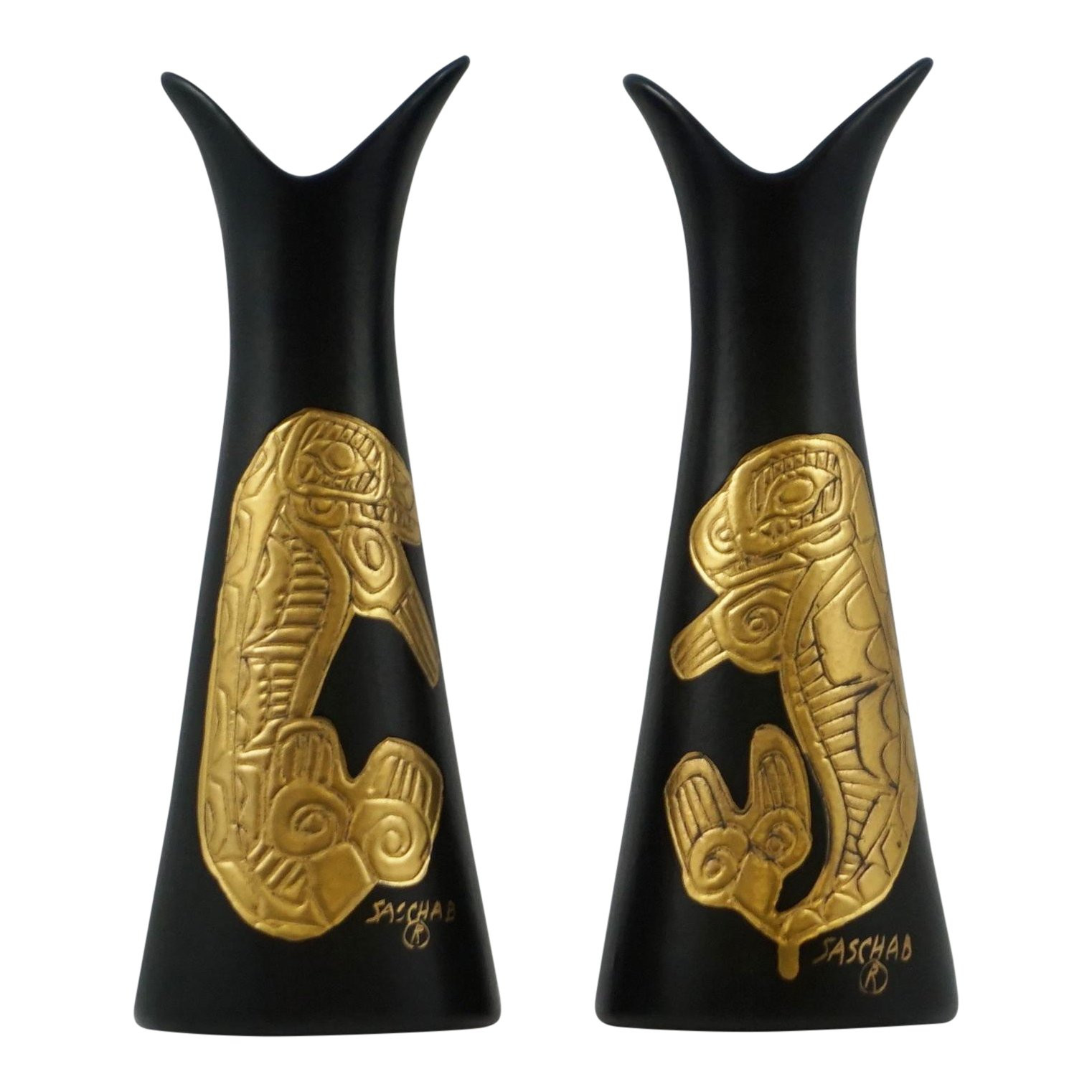 14 Spectacular Sascha Brastoff Vase 2024 free download sascha brastoff vase of sascha brastoff alaska series black gold vases a pair chairish in sascha brastoff alaska series black and gold vases a pair 2501