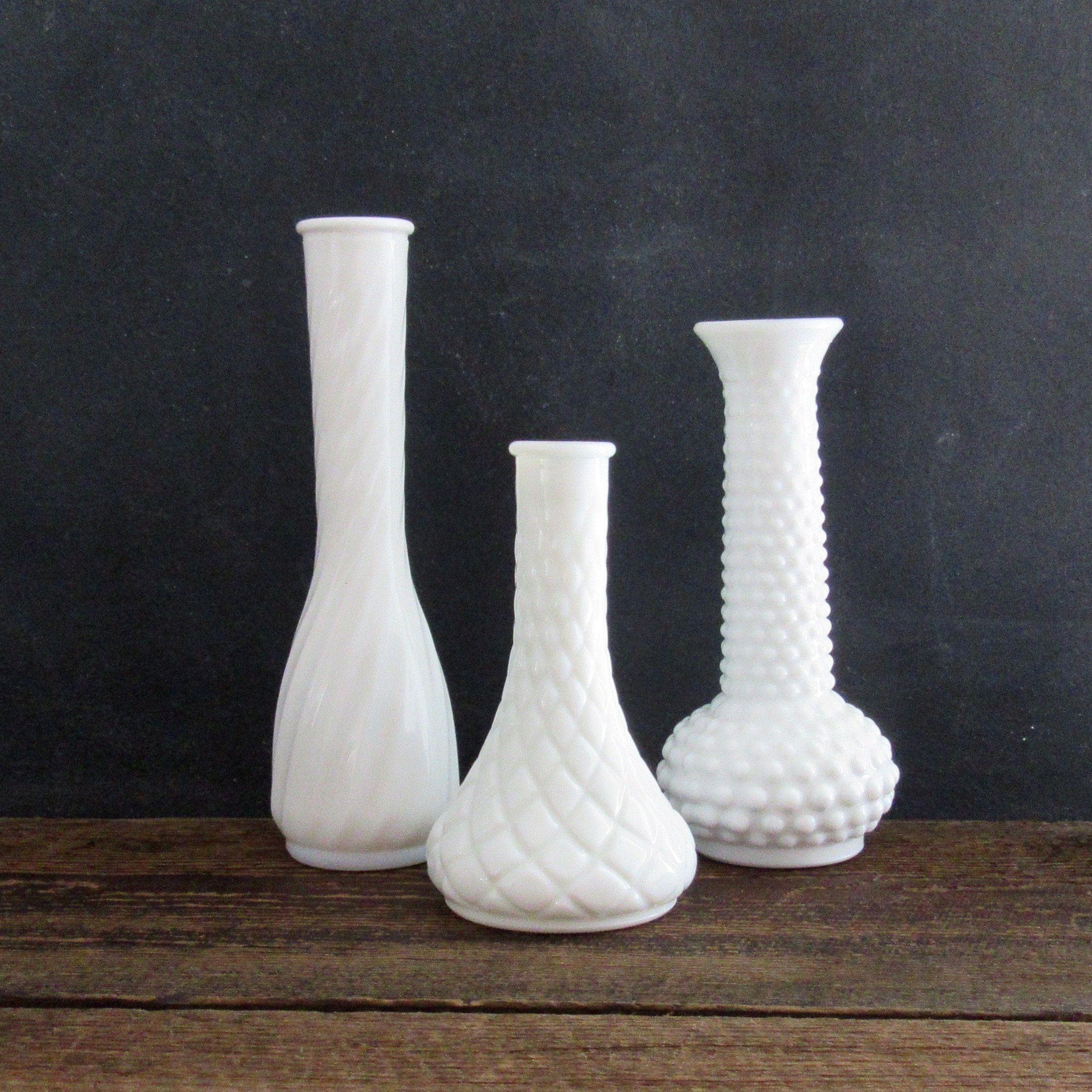 19 Lovable Set Of 3 Glass Vases 2024 free download set of 3 glass vases of vintage trio milk glass bud vases 1950s milk glass vase set of 3 regarding vintage trio milk glass bud vases 1950s milk glass vase set of 3 hoosier glass vintage wedd