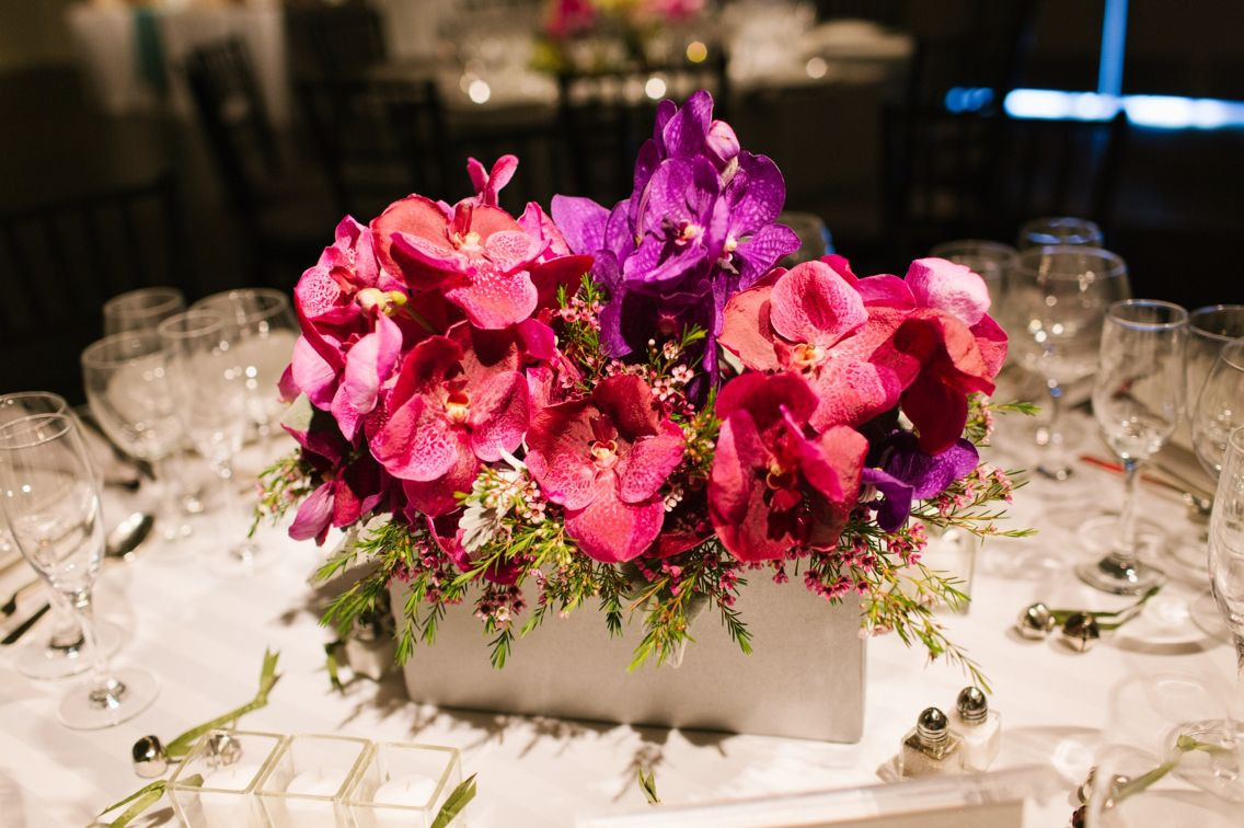 25 Amazing Short Square Vase 2024 free download short square vase of bright vibrant pink and purple floral centerpiece with accents of with bright vibrant pink and purple floral centerpiece with accents of greenery at the base arranged in