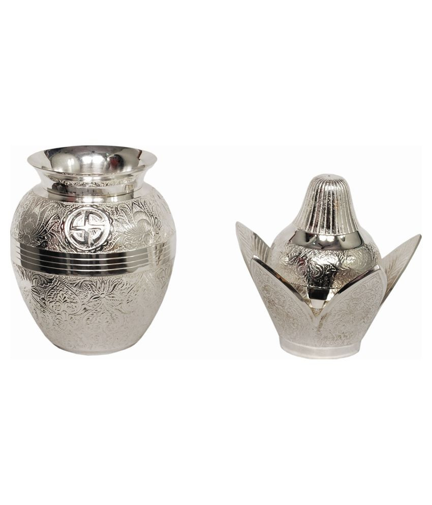 19 Popular Silver Vase Set 2024 free download silver vase set of n decor silver brass pooja kalash set buy n decor silver brass intended for n decor silver brass pooja kalash set