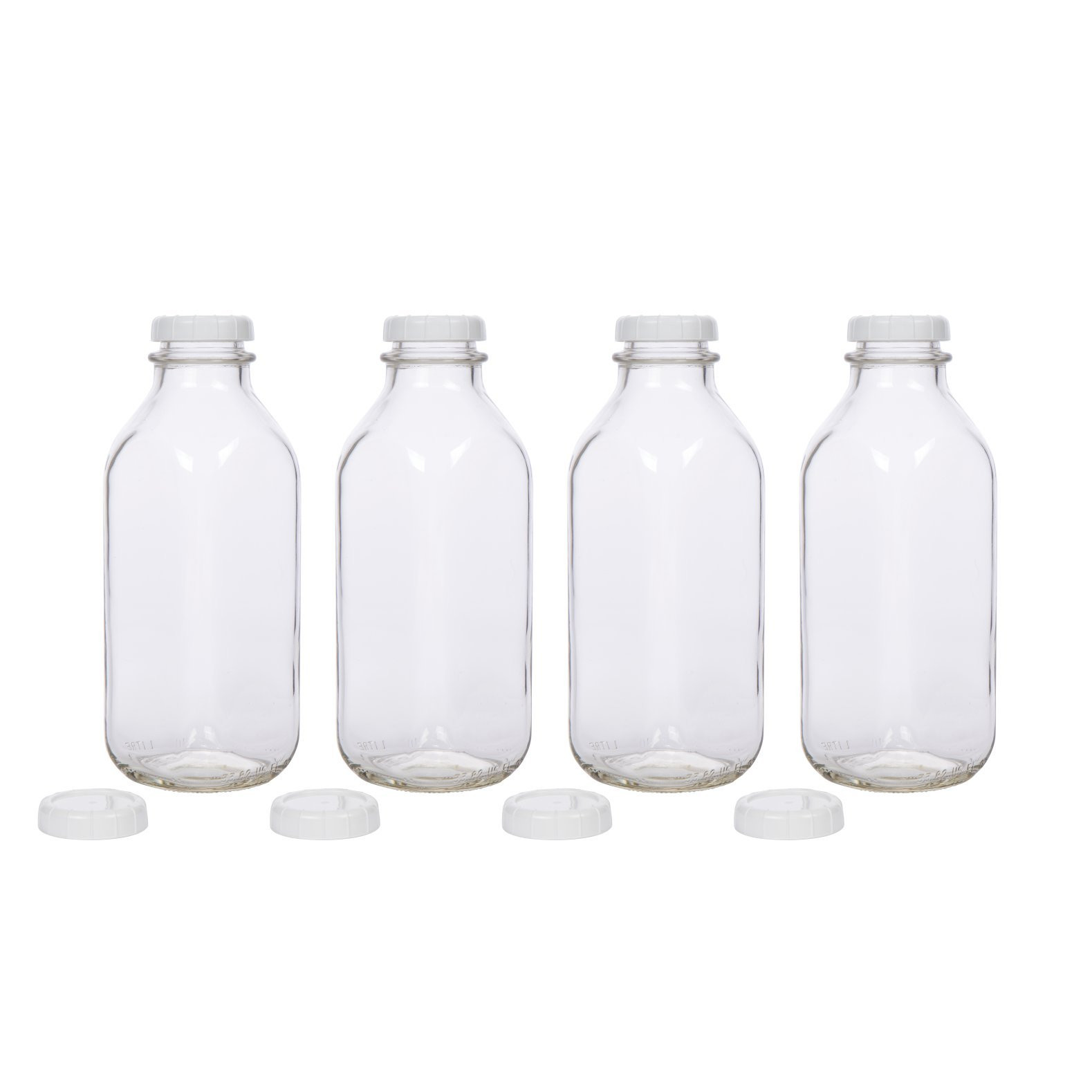 13 Best Small Glass Milk Bottle Vases 2024 free download small glass milk bottle vases of best rated in carafes pitchers helpful customer reviews amazon com pertaining to glass milk bottles usa made 33 8 oz jugs with extra lids set of 4