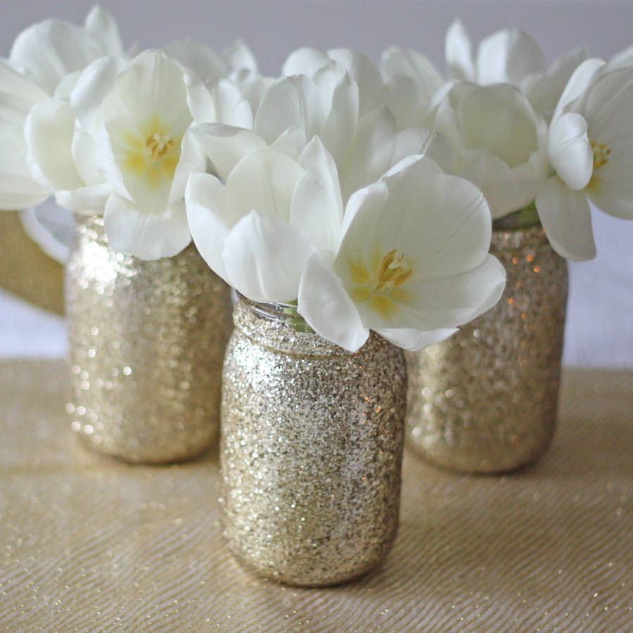 24 Popular Small Gold Flower Vases 2024 free download small gold flower vases of gold glitter jar vase by the wedding of my dreams inside gold glitter jar vase