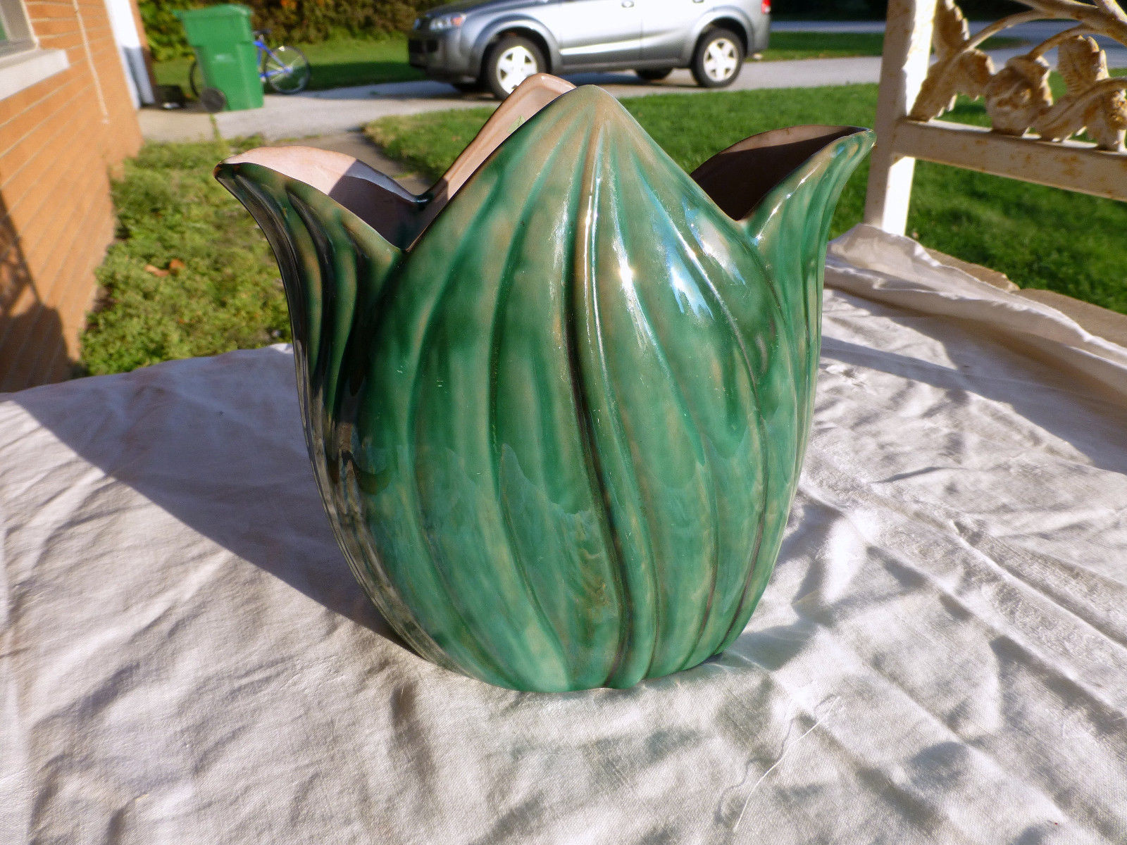 23 Great Stangl Pottery Vase 2024 free download stangl pottery vase of vintage stangl vase terra rose pottery green flower tulip shape inside vintage stangl vase terra rose pottery green flower tulip shape 1 of 5