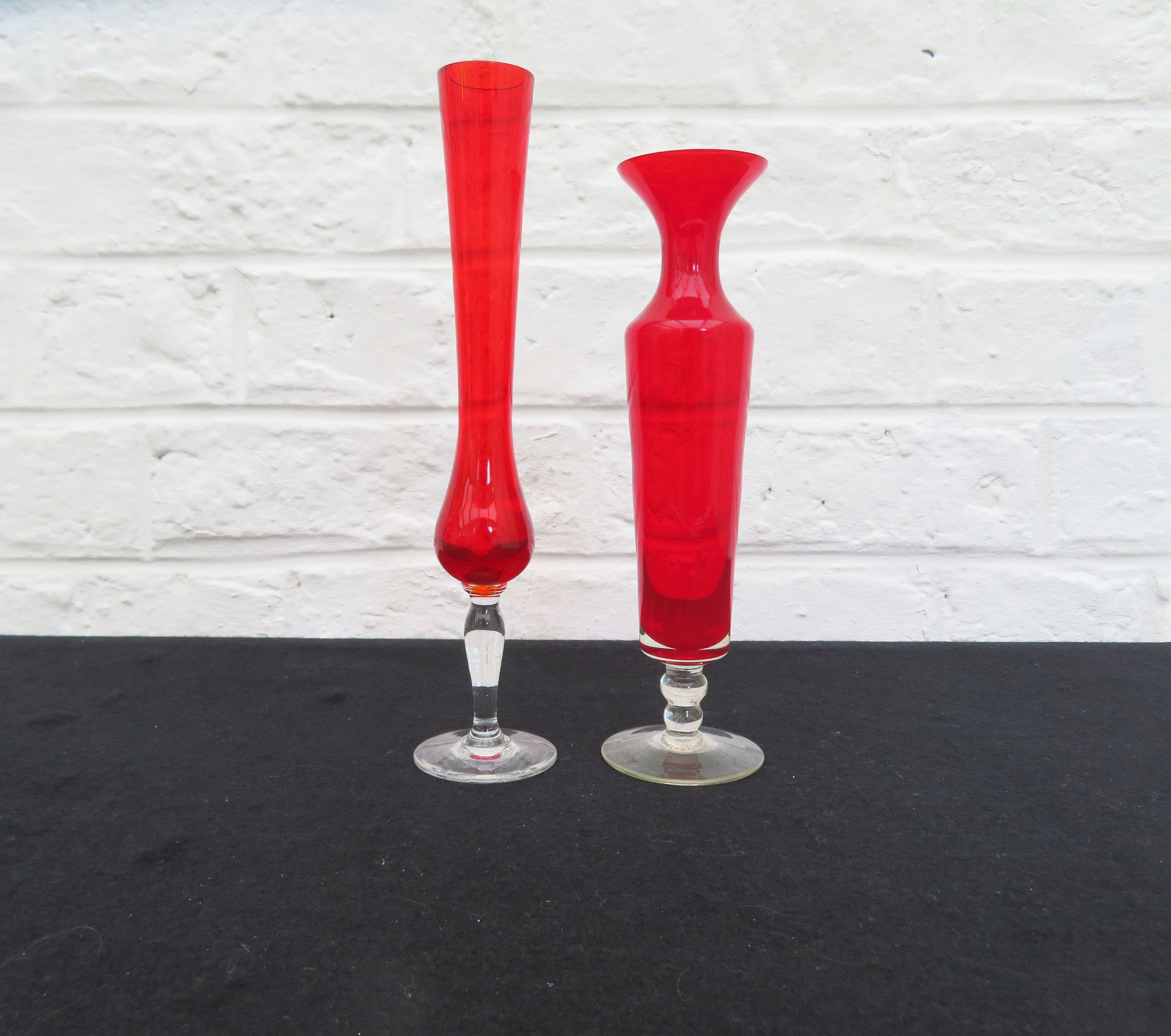 15 Fabulous Tall Champagne Glass Vases 2024 free download tall champagne glass vases of two vintage retro mid century dark red handblown glass vase bud intended for two vintage retro mid century dark red handblown glass vase bud vase soliflore art 