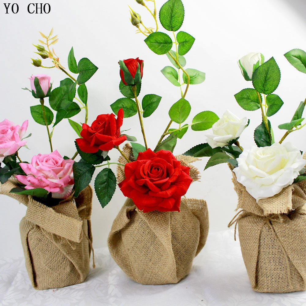 19 Best Tall Glass Vase with Artificial Flowers 2024 free download tall glass vase with artificial flowers of wholesale wedding flower set artificial roses potted flowers linen within wholesale wedding flower set artificial roses potted flowers linen vase w