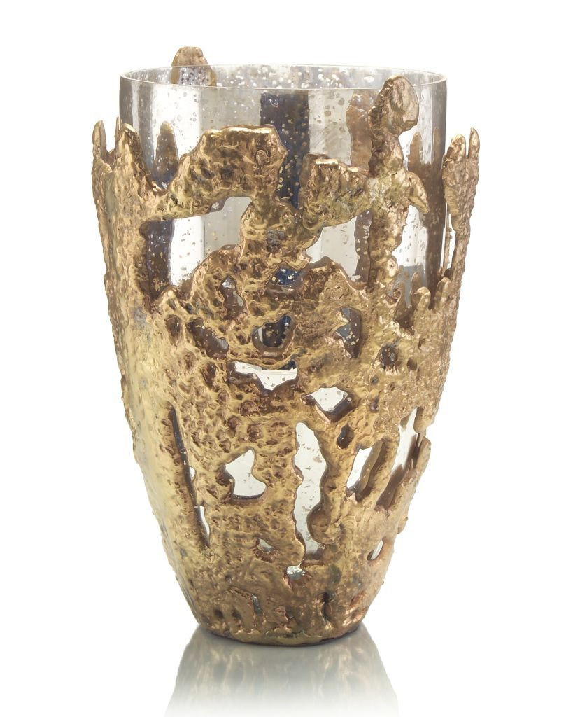 15 attractive Tall Gold Mercury Glass Vases 2024 free download tall gold mercury glass vases of jra 9210 17hx11 25wx11 25d brutalist inspired antiqued brass plated with regard to john richard brass plated cast vase with antiqued mercury glass